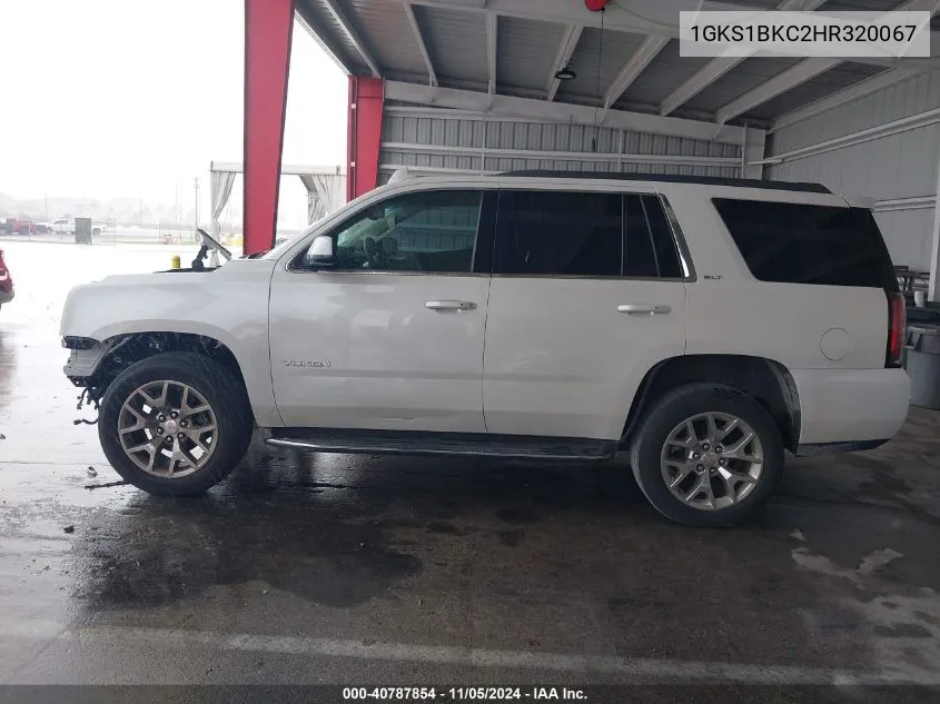 2017 GMC Yukon Slt VIN: 1GKS1BKC2HR320067 Lot: 40787854