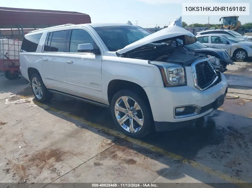 2017 GMC Yukon Xl Denali VIN: 1GKS1HKJ0HR169182 Lot: 40828469