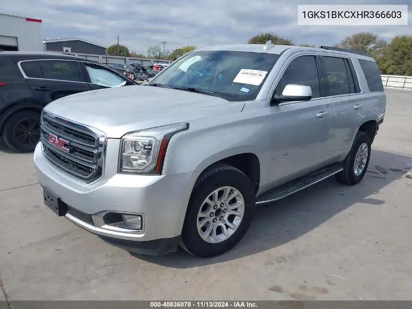 1GKS1BKCXHR366603 2017 GMC Yukon Slt