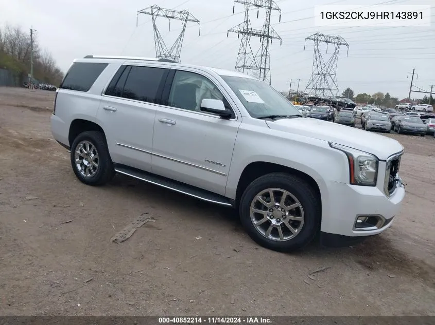 2017 GMC Yukon Denali VIN: 1GKS2CKJ9HR143891 Lot: 40852214