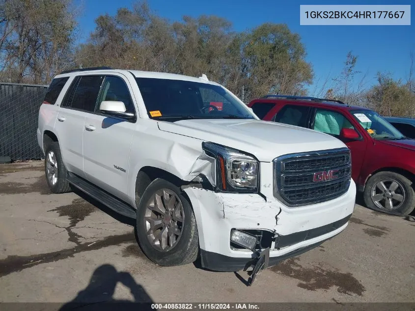 2017 GMC Yukon Slt VIN: 1GKS2BKC4HR177667 Lot: 40853822