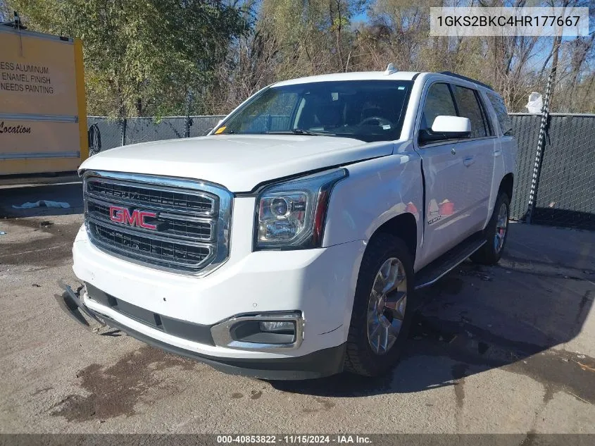 2017 GMC Yukon Slt VIN: 1GKS2BKC4HR177667 Lot: 40853822