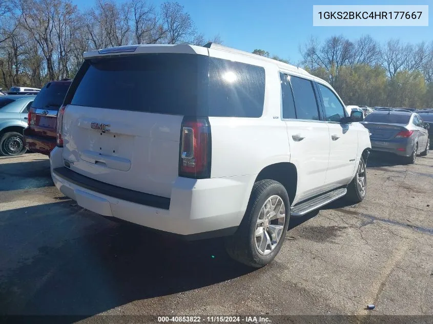 2017 GMC Yukon Slt VIN: 1GKS2BKC4HR177667 Lot: 40853822