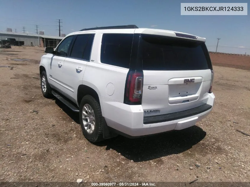 1GKS2BKCXJR124333 2018 GMC Yukon Slt