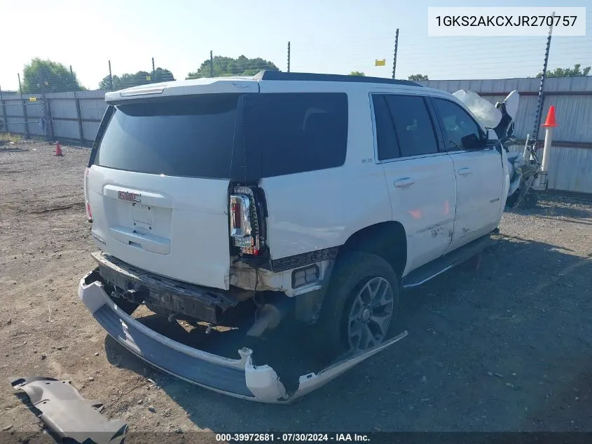 1GKS2AKCXJR270757 2018 GMC Yukon Sle