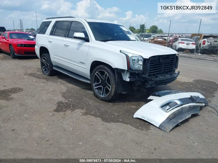 1GKS1BKCXJR392849 2018 GMC Yukon Slt