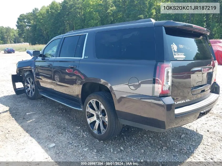 1GKS2GKC1JR187219 2018 GMC Yukon Xl Slt