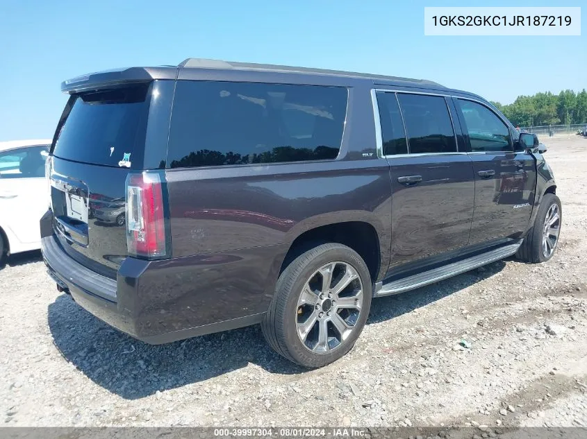 1GKS2GKC1JR187219 2018 GMC Yukon Xl Slt