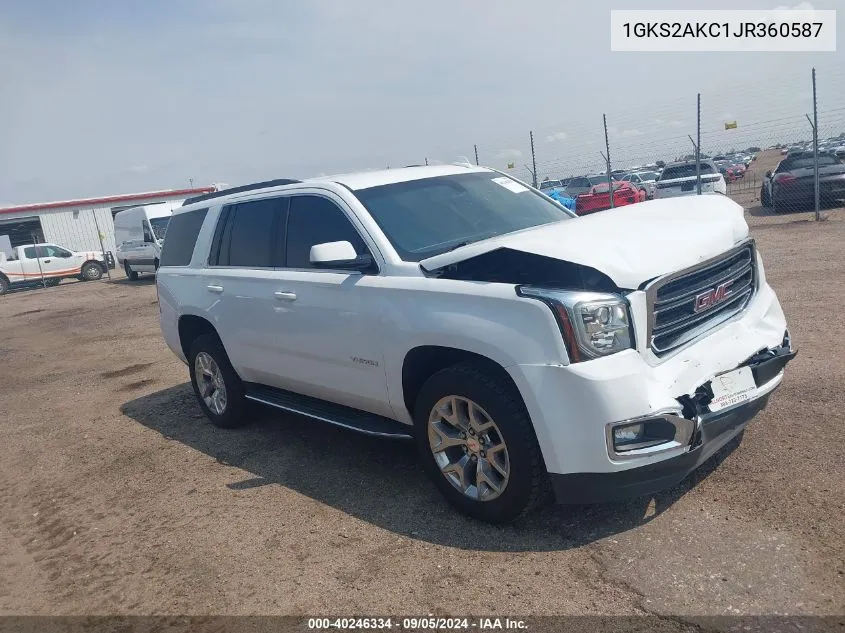 1GKS2AKC1JR360587 2018 GMC Yukon Sle