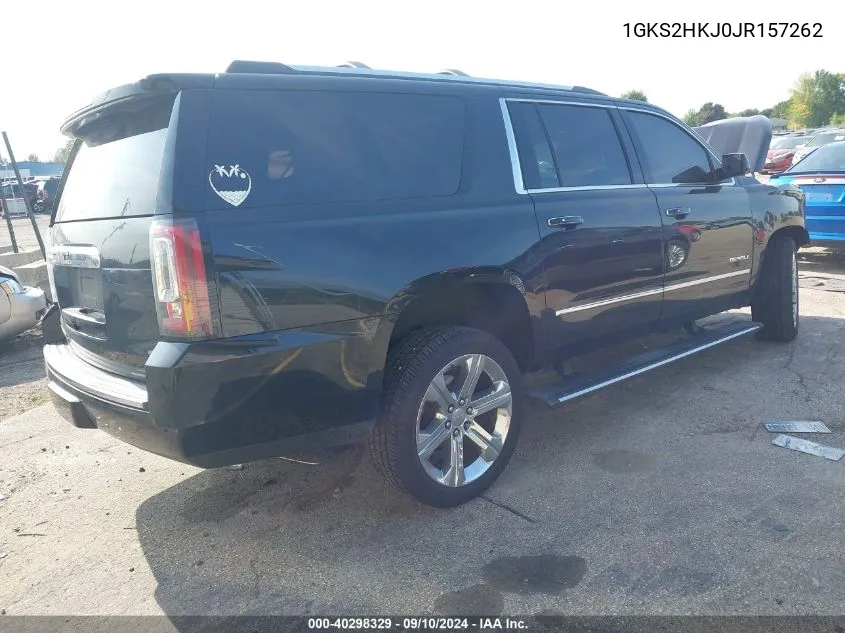 2018 GMC Yukon Xl Denali VIN: 1GKS2HKJ0JR157262 Lot: 40298329