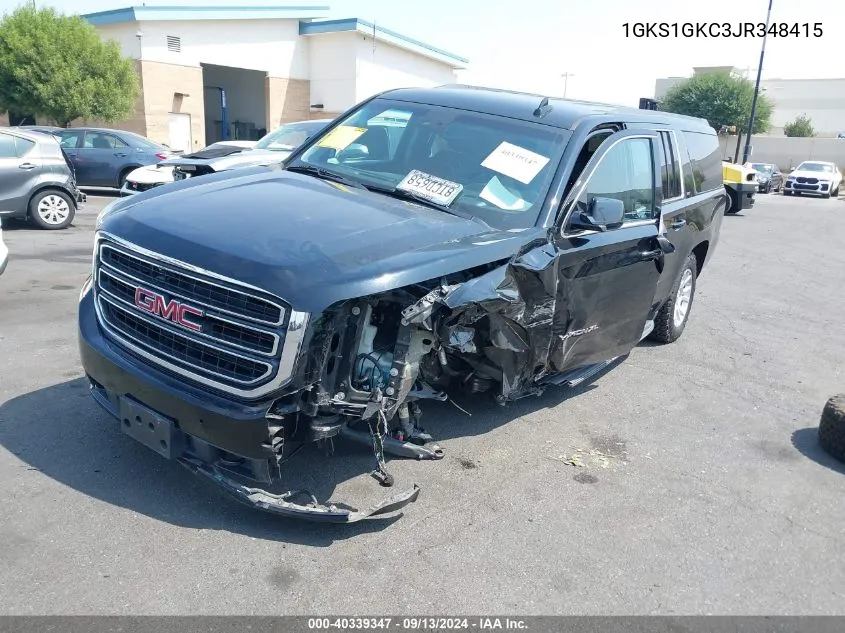 1GKS1GKC3JR348415 2018 GMC Yukon Xl Slt