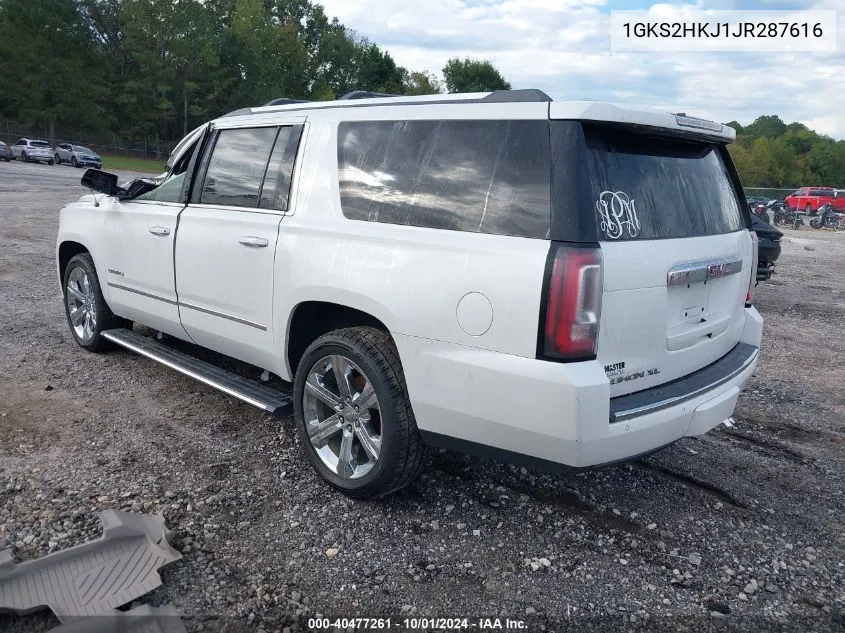 2018 GMC Yukon Xl Denali VIN: 1GKS2HKJ1JR287616 Lot: 40477261