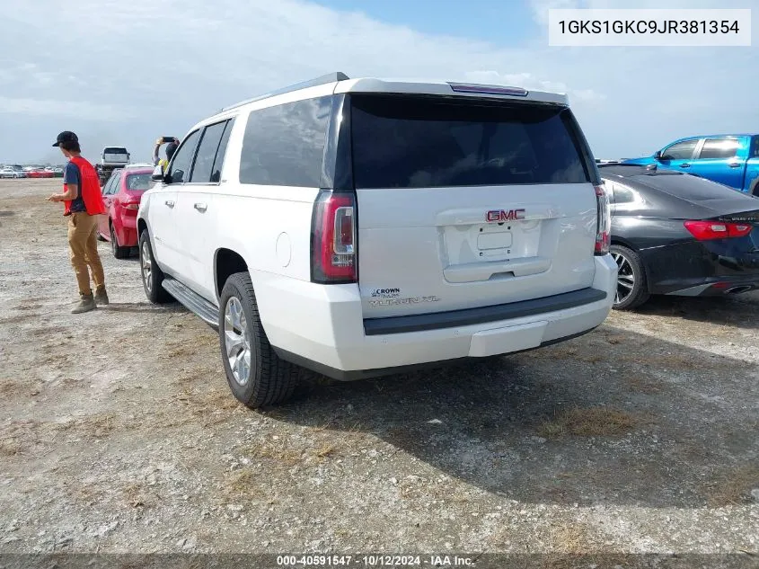 2018 GMC Yukon Xl C1500 Slt VIN: 1GKS1GKC9JR381354 Lot: 40591547