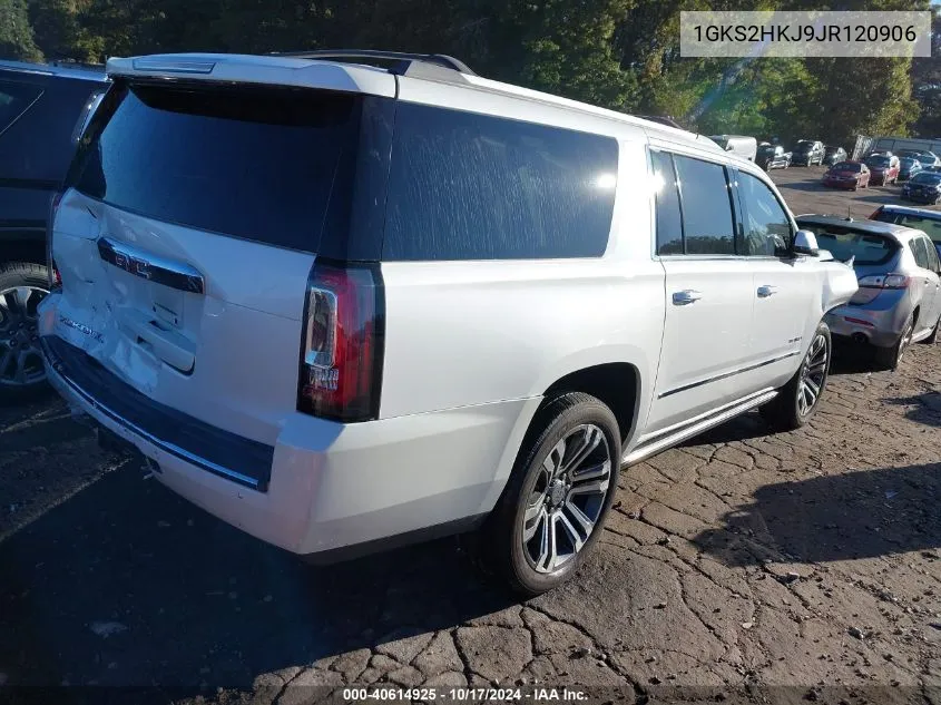 2018 GMC Yukon Xl Denali VIN: 1GKS2HKJ9JR120906 Lot: 40614925