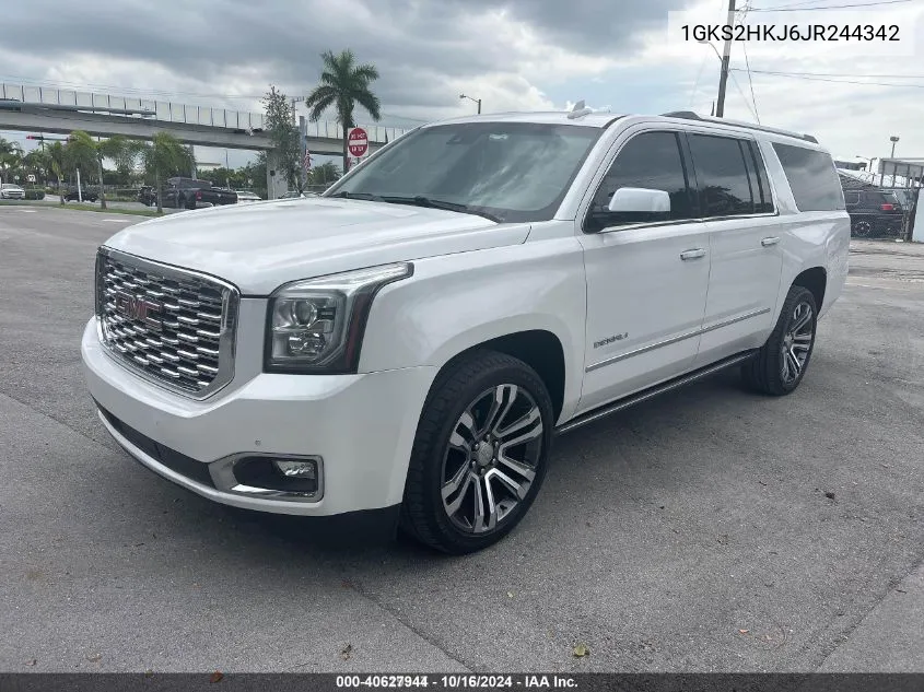 1GKS2HKJ6JR244342 2018 GMC Yukon Xl Denali