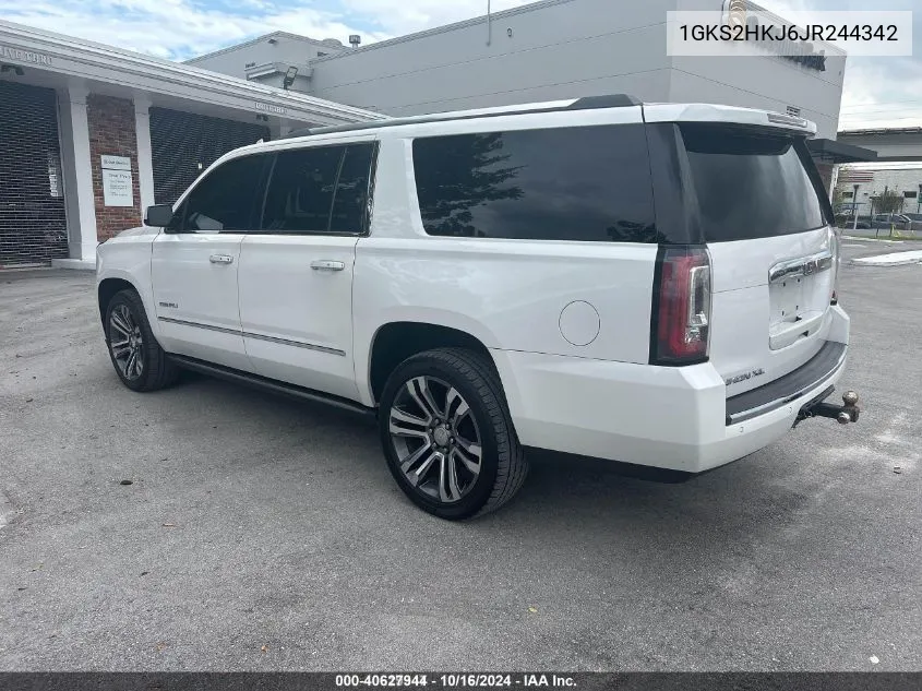 1GKS2HKJ6JR244342 2018 GMC Yukon Xl Denali