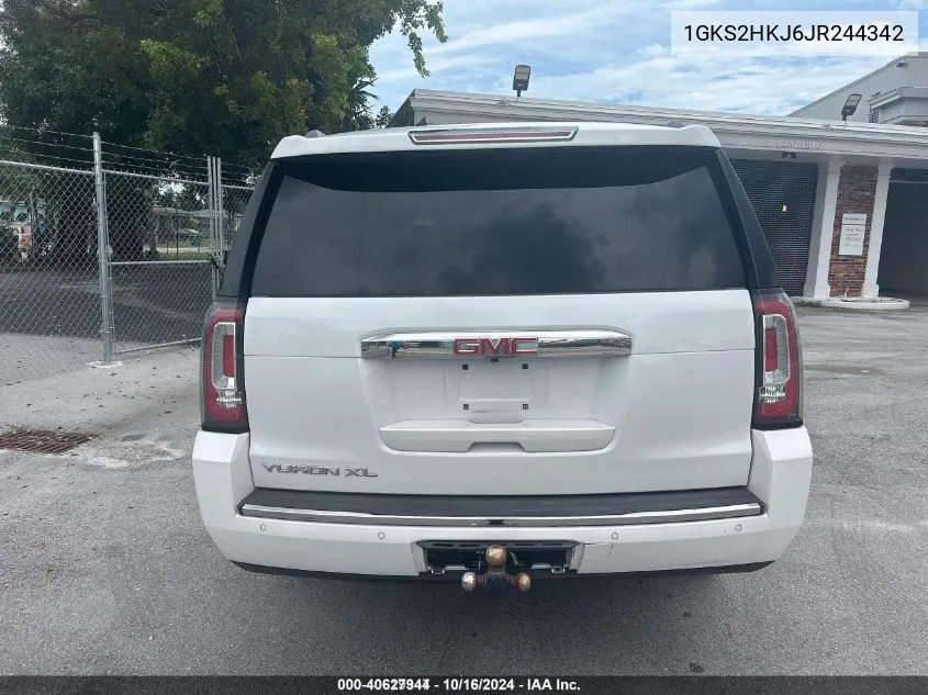 1GKS2HKJ6JR244342 2018 GMC Yukon Xl Denali