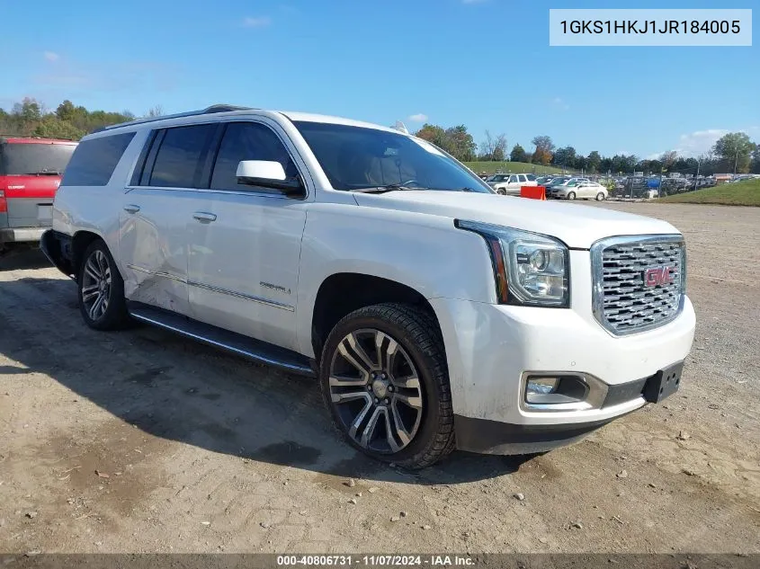 2018 GMC Yukon Xl Denali VIN: 1GKS1HKJ1JR184005 Lot: 40806731