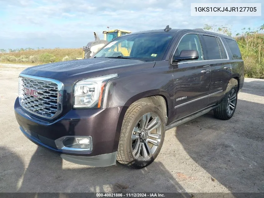 2018 GMC Yukon Denali VIN: 1GKS1CKJ4JR127705 Lot: 40821886