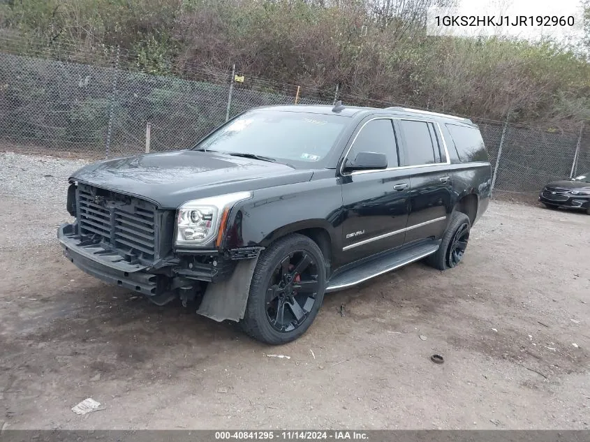 2018 GMC Yukon Xl Denali VIN: 1GKS2HKJ1JR192960 Lot: 40841295