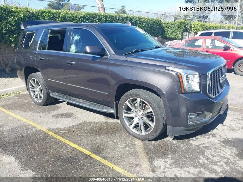 2018 GMC Yukon Slt VIN: 1GKS1BKC6JR257996 Lot: 40848613