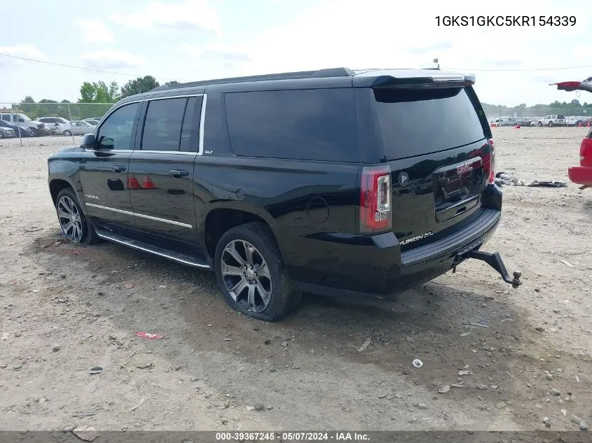 2019 GMC Yukon Xl Slt VIN: 1GKS1GKC5KR154339 Lot: 39367245