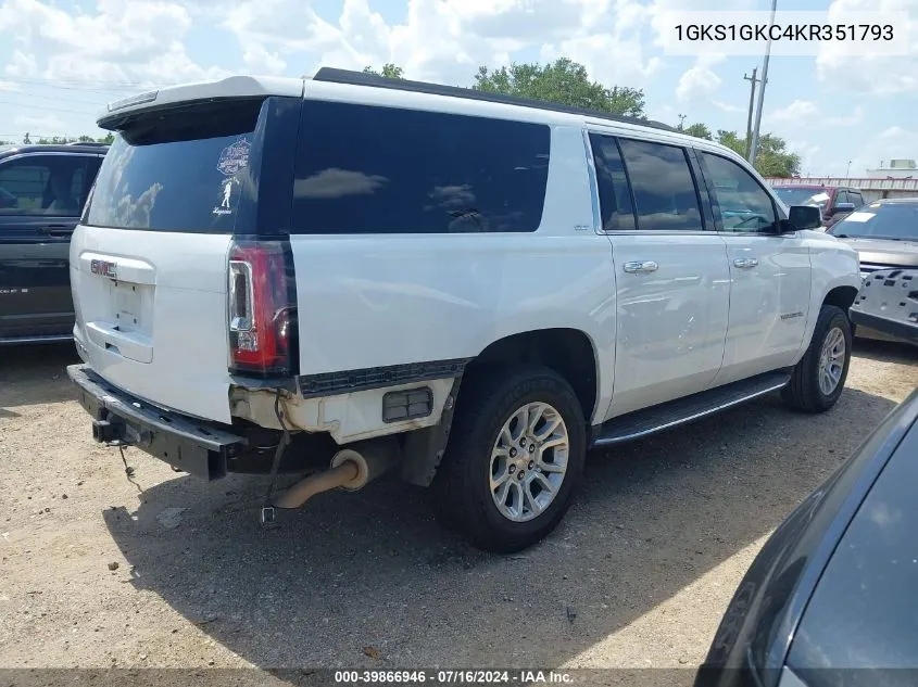 1GKS1GKC4KR351793 2019 GMC Yukon Xl Slt