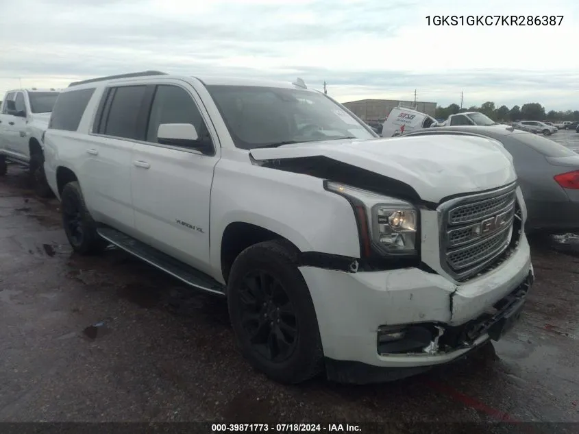 1GKS1GKC7KR286387 2019 GMC Yukon Xl Slt