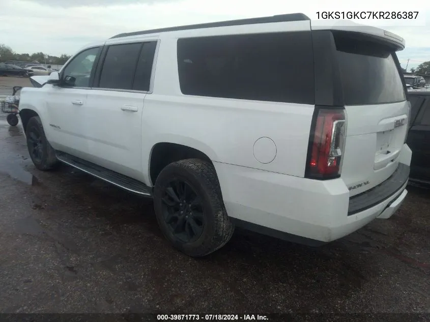 1GKS1GKC7KR286387 2019 GMC Yukon Xl Slt