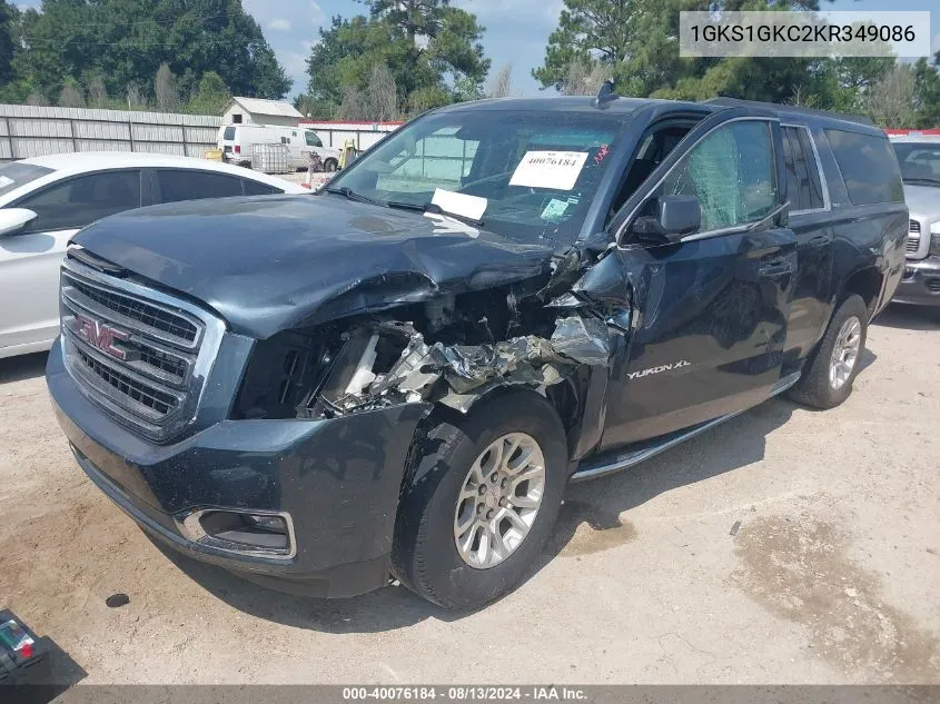 1GKS1GKC2KR349086 2019 GMC Yukon Xl Slt