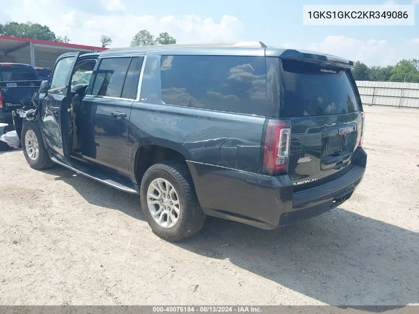 1GKS1GKC2KR349086 2019 GMC Yukon Xl Slt