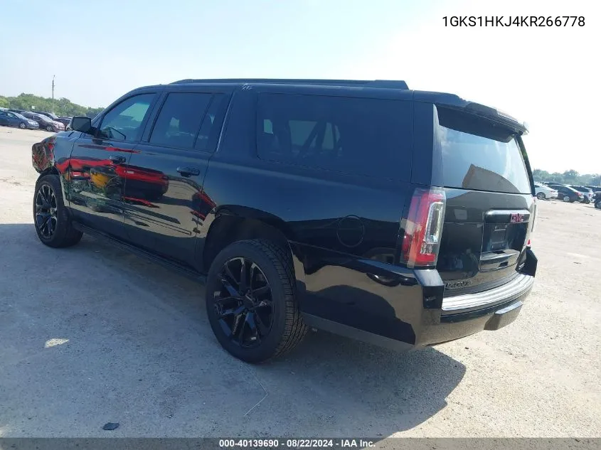 2019 GMC Yukon Xl Denali VIN: 1GKS1HKJ4KR266778 Lot: 40139690