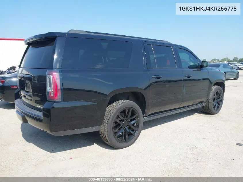 2019 GMC Yukon Xl Denali VIN: 1GKS1HKJ4KR266778 Lot: 40139690