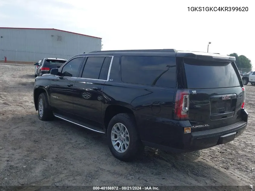 2019 GMC Yukon Xl C1500 Slt VIN: 1GKS1GKC4KR399620 Lot: 40156972