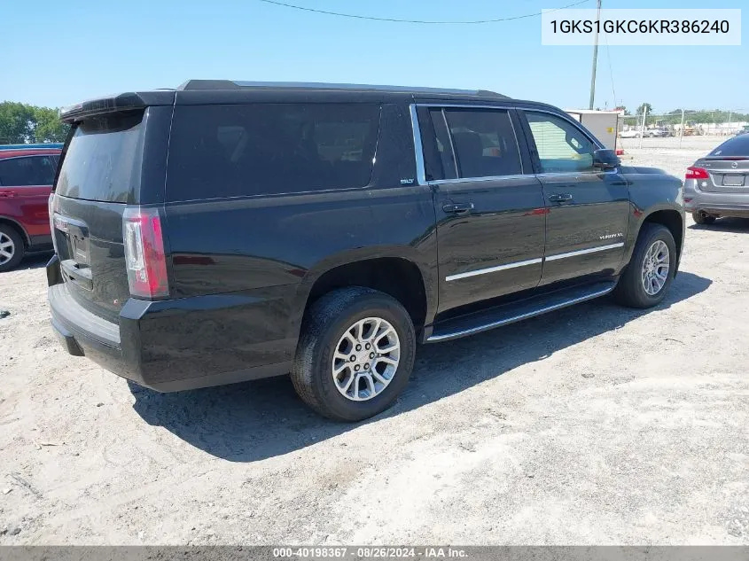 2019 GMC Yukon Xl Slt VIN: 1GKS1GKC6KR386240 Lot: 40198367