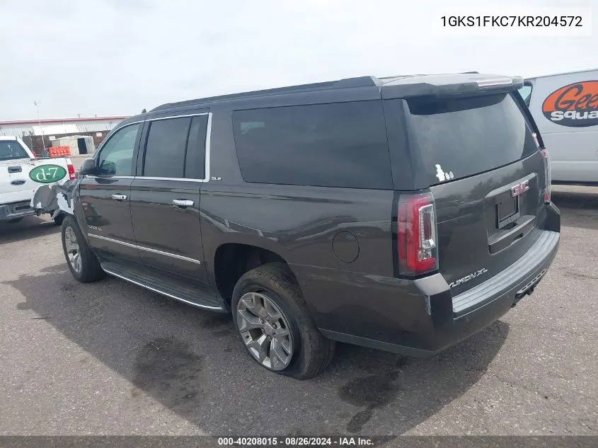 1GKS1FKC7KR204572 2019 GMC Yukon Xl Sle