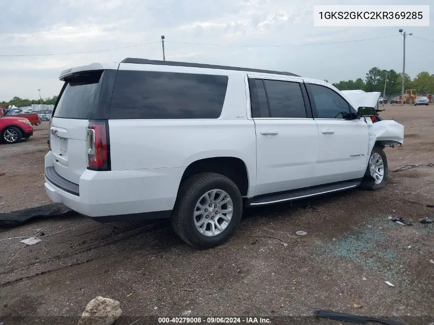 2019 GMC Yukon Xl Slt VIN: 1GKS2GKC2KR369285 Lot: 40279008