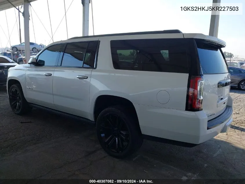 2019 GMC Yukon Xl Denali VIN: 1GKS2HKJ5KR227503 Lot: 40307082