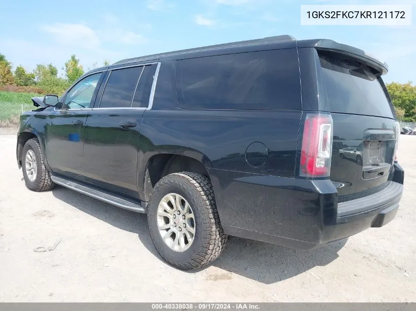 1GKS2FKC7KR121172 2019 GMC Yukon Xl Sle