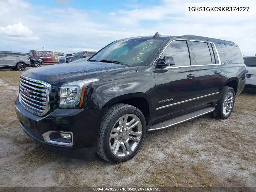 2019 GMC Yukon Xl Slt VIN: 1GKS1GKC9KR374227 Lot: 40479228