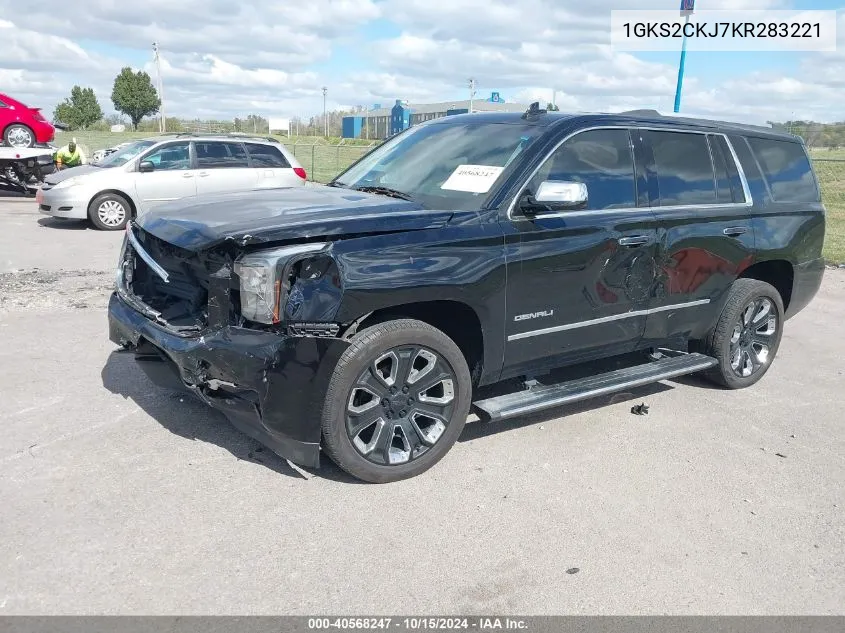 2019 GMC Yukon Denali VIN: 1GKS2CKJ7KR283221 Lot: 40568247