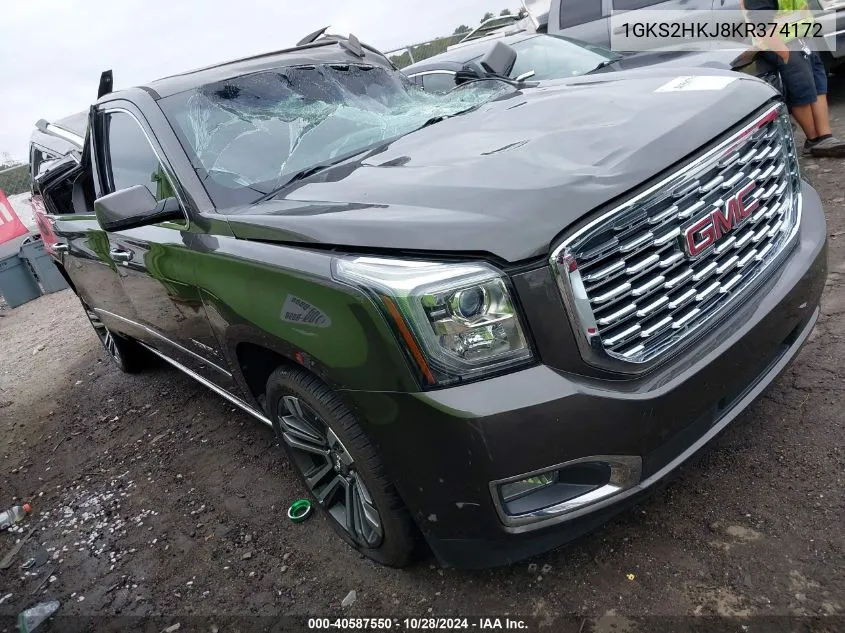 2019 GMC Yukon Xl Denali VIN: 1GKS2HKJ8KR374172 Lot: 40587550