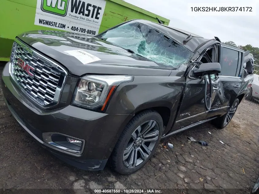 2019 GMC Yukon Xl Denali VIN: 1GKS2HKJ8KR374172 Lot: 40587550