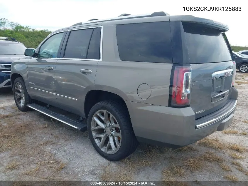 2019 GMC Yukon Denali VIN: 1GKS2CKJ9KR125883 Lot: 40589624