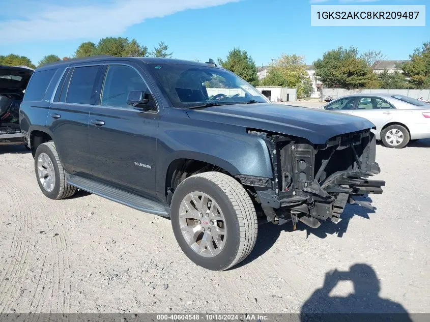 2019 GMC Yukon Sle VIN: 1GKS2AKC8KR209487 Lot: 40604548