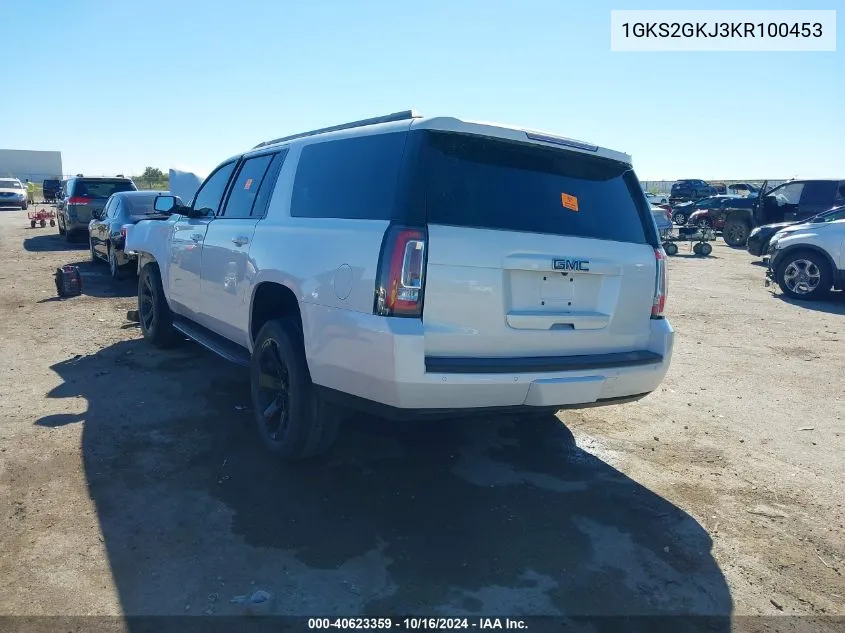 1GKS2GKJ3KR100453 2019 GMC Yukon Xl Slt