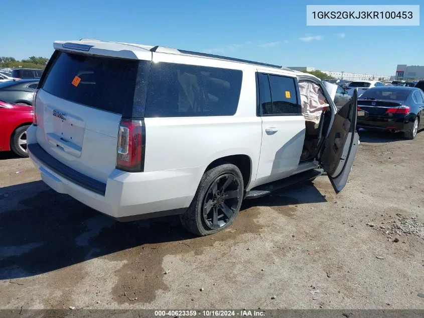 1GKS2GKJ3KR100453 2019 GMC Yukon Xl Slt