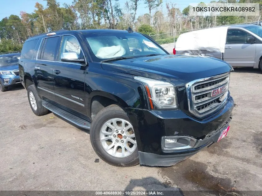 2019 GMC Yukon Xl Slt VIN: 1GKS1GKC8KR408982 Lot: 40688930