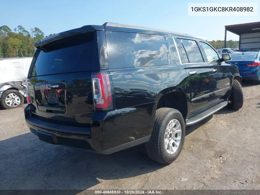 2019 GMC Yukon Xl Slt VIN: 1GKS1GKC8KR408982 Lot: 40688930