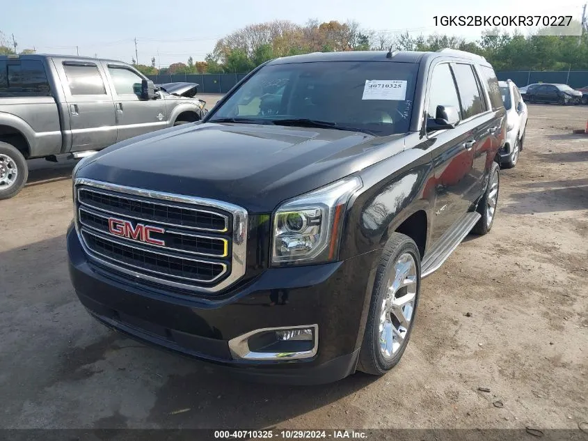 2019 GMC Yukon Slt VIN: 1GKS2BKC0KR370227 Lot: 40710325